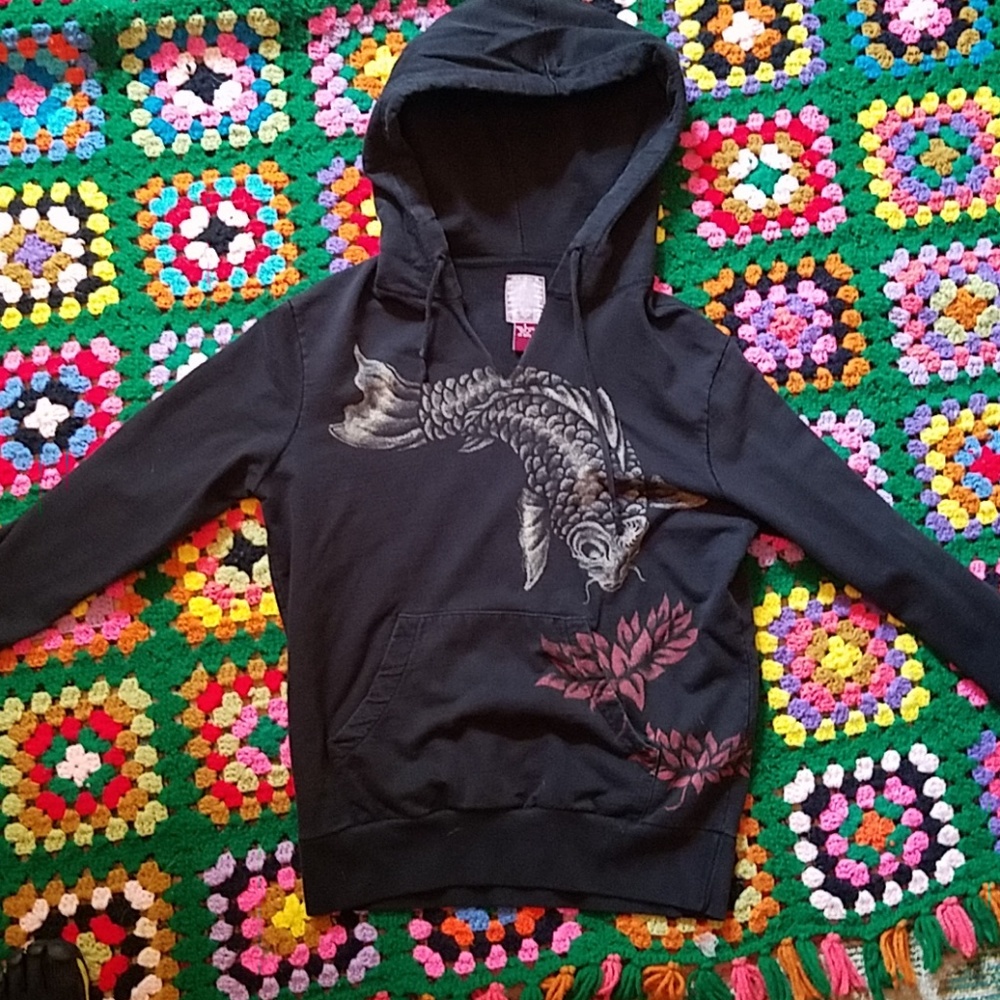 Lucky brand koi hoodie small s
